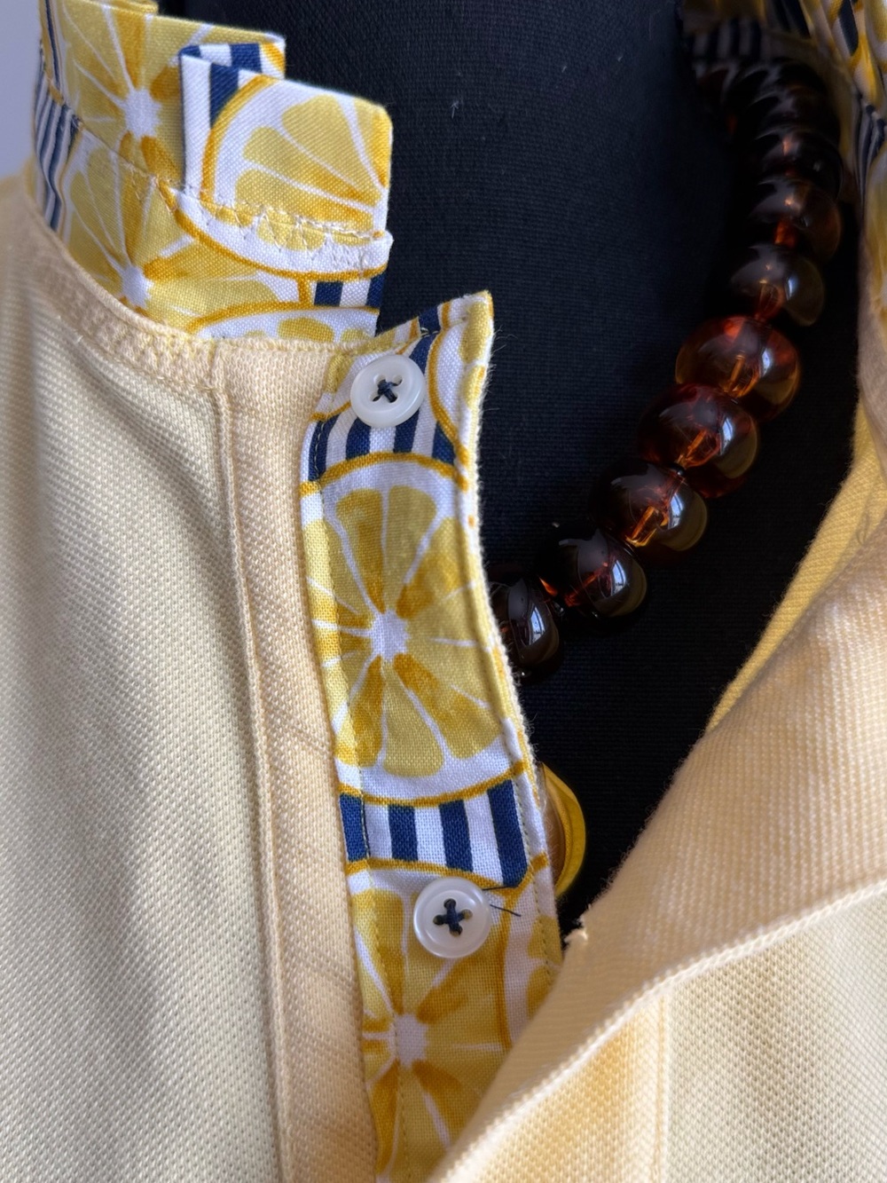 Reworked Ralph Lauren Polo โ Yellow Lemon Ruffle Collar ๐ - Picture 8 of 10